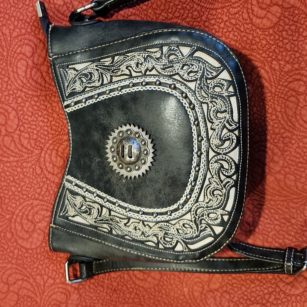 Montana west horseshoe grey crossbody